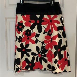 Cream Floral skirt